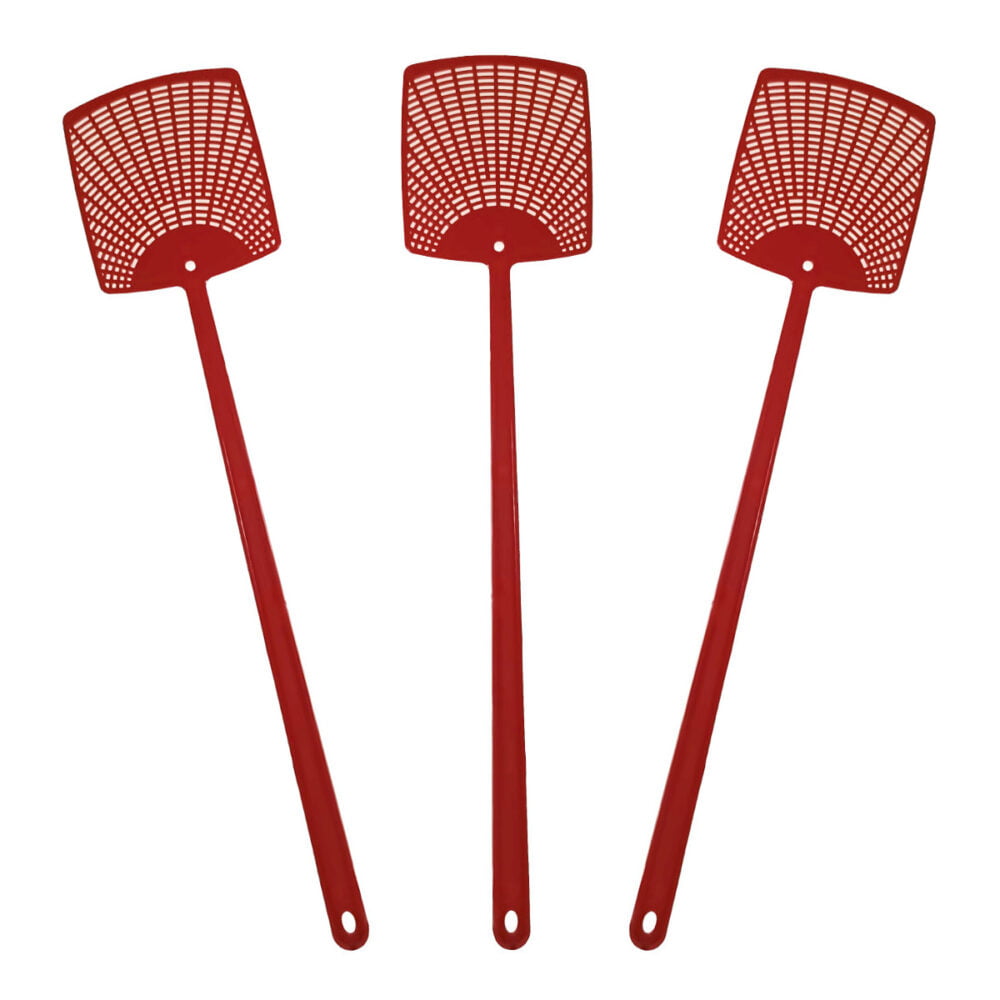 Set 3 Palete pentru muste, rosii, 445 mm