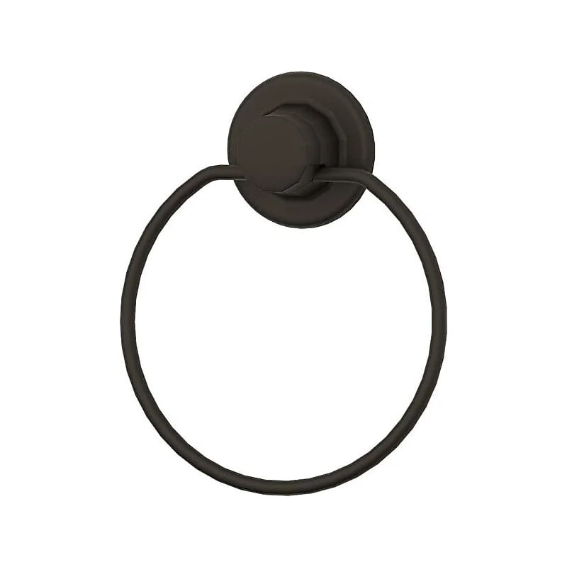 Suport din metal pentru prosop, rotund, prindere mecanica sau cu ventuza, negru, Ø 160 mm