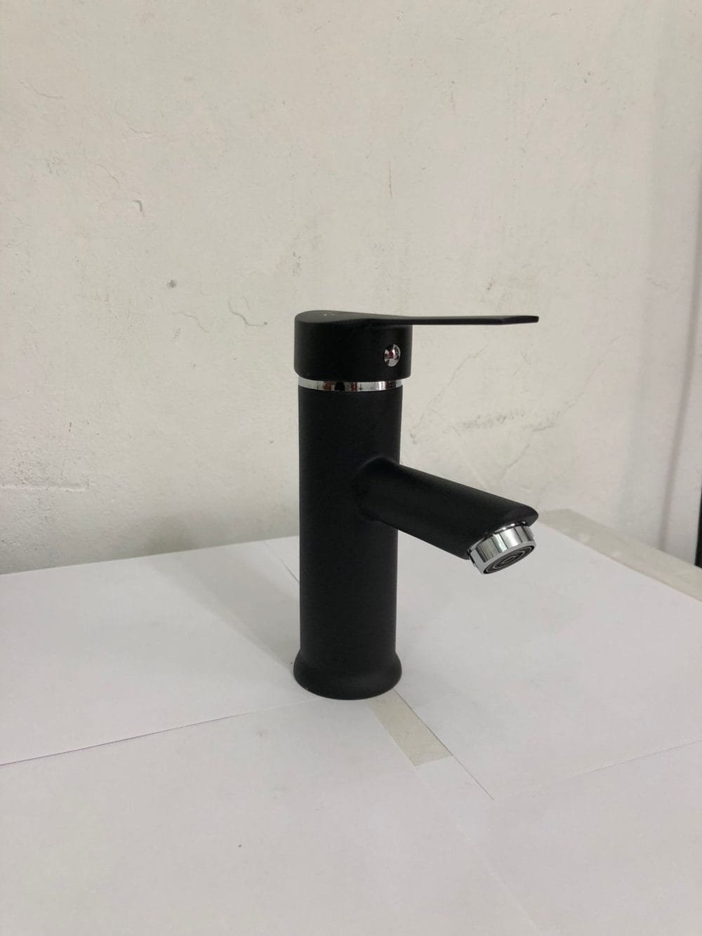 Baterie pentru chiuveta, inalta, negru, H 170 mm