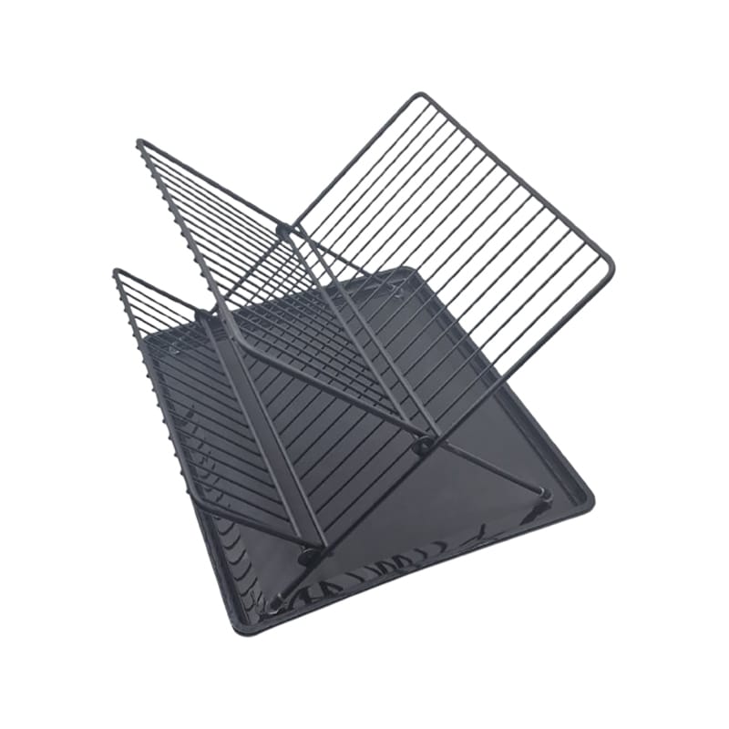 Scurgator de vase, doua niveluri, negru mat, 35 x 29 x 24 cm