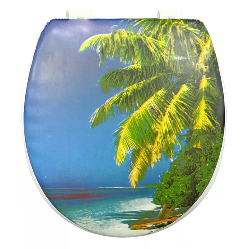 Capac pentru WC cu burete, Plaja, KY5012, 400 x 360 mm