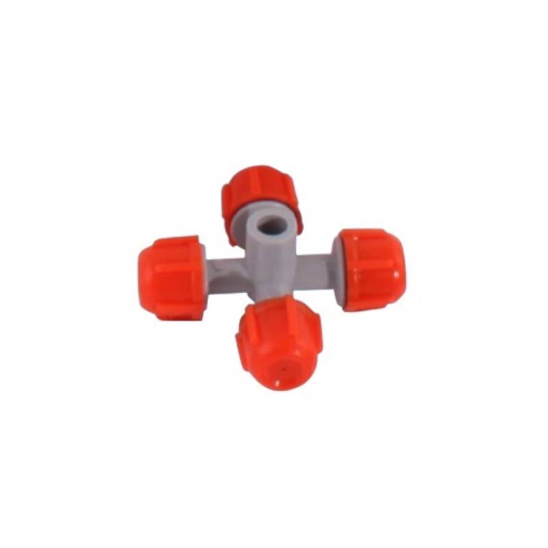 Set 10 buc Cap pulverizator pentru teava picurare, Nr-7588, 4 iesiri - imagine 2