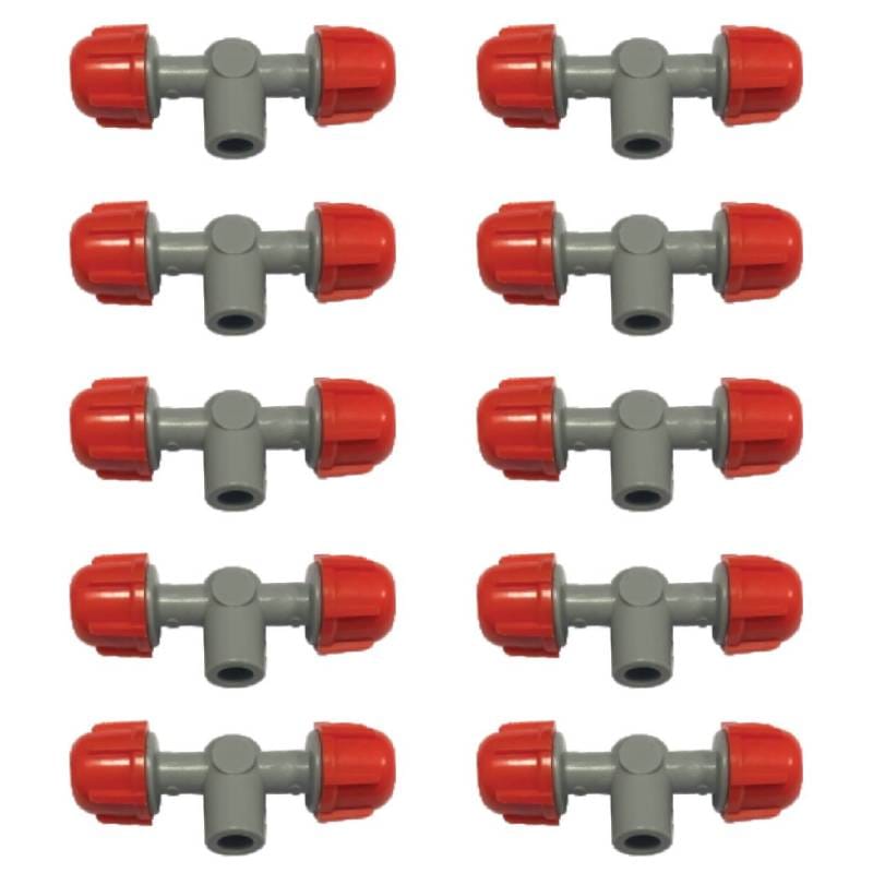 Set 10 buc Cap pulverizator pentru teava picurare, Nr-7587, 2 iesiri