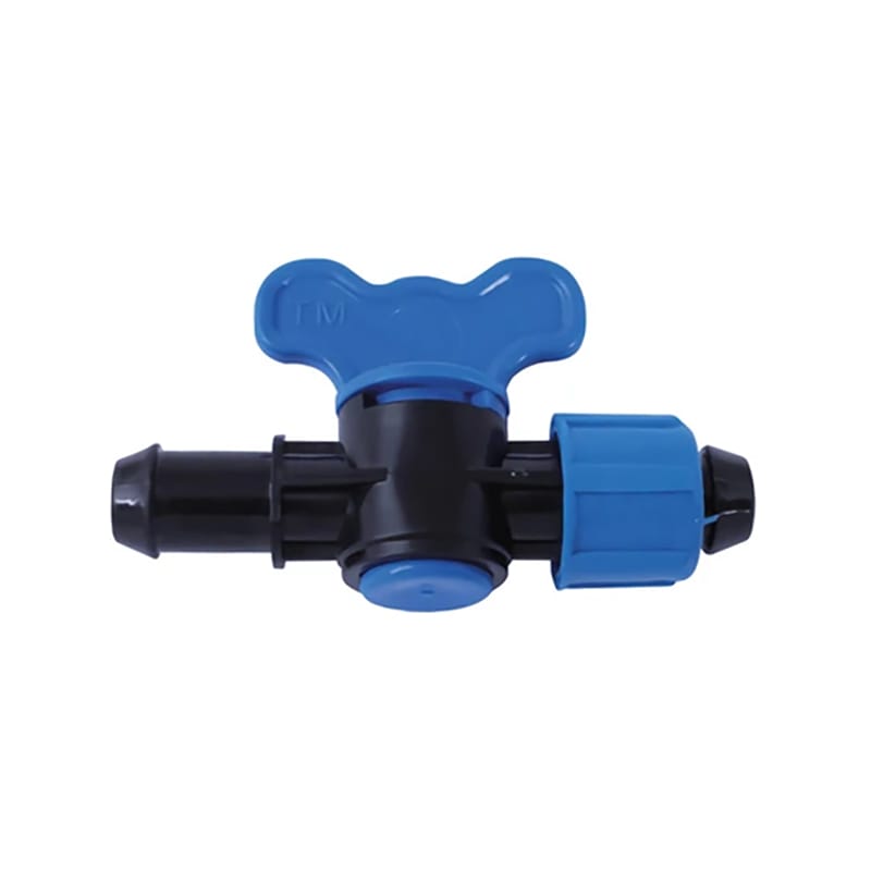 Robinet din plastic pentru teava picurare cu reductie si piulita, Nr-7543, 16 x 17 mm