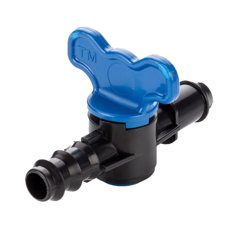 Robinet din plastic pentru teava picurare cu reductie si stut, Nr-7639, 20 x 20 mm