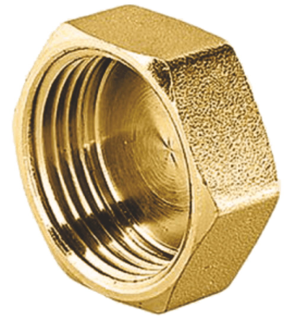 Set 2 x Capac din bronz, filet interior, 1"1/4