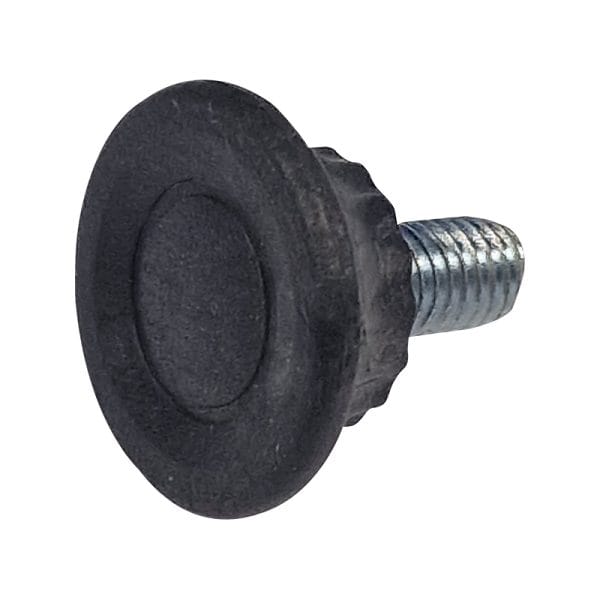 Picior pentru mobila Ø 28 mm, filet M8 x 12 mm, negru, 100 buc / set